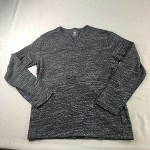Gap Mens Sweater Gray Medium V-Neck Pullover Casual Comfort Sweatshirt #0502